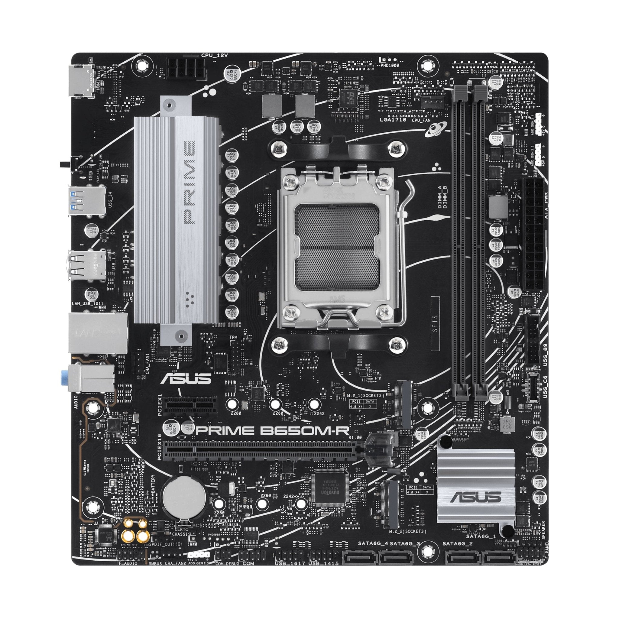 Asus Prime B650m-r - Socket Am5 - - Bundkort - Geekd.dk