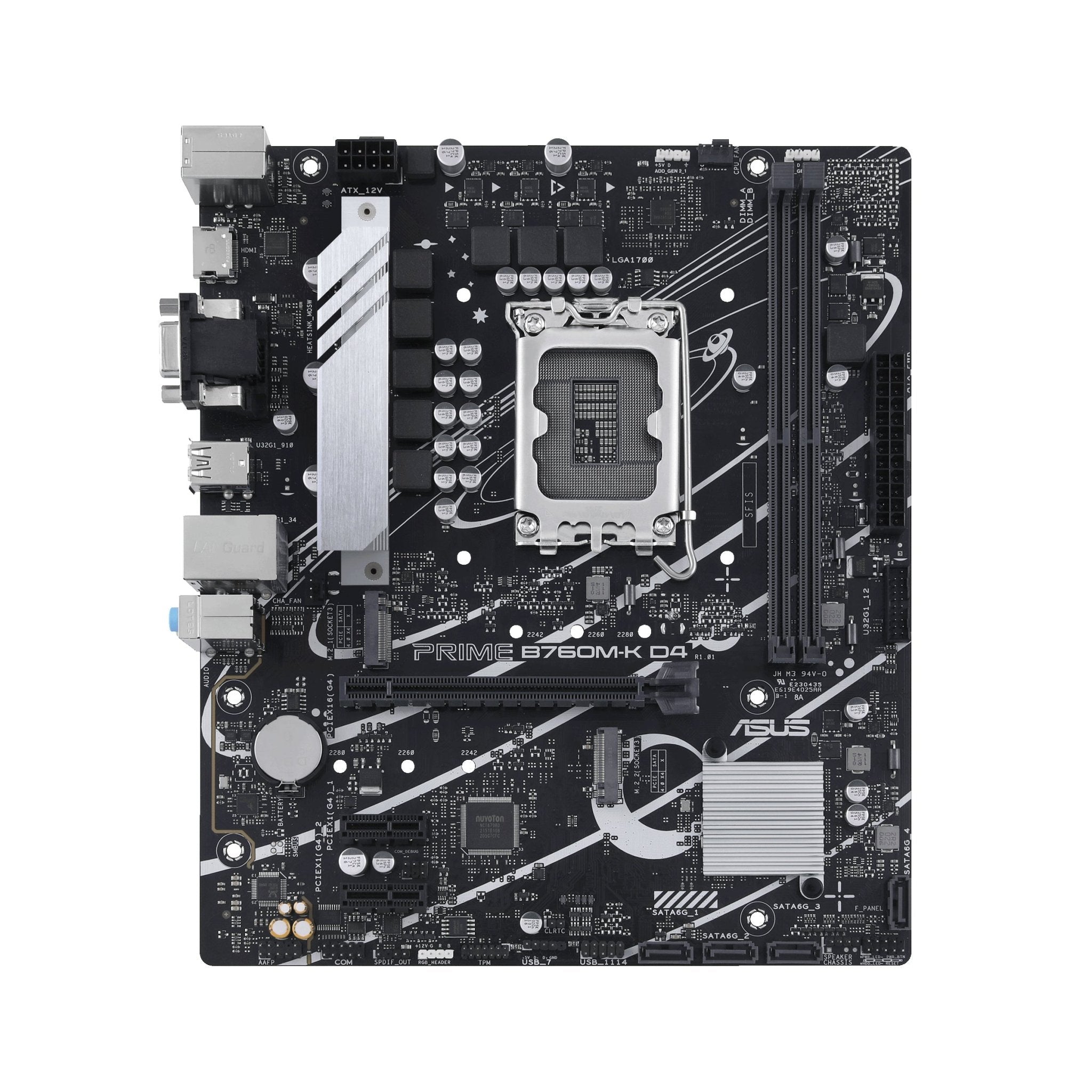 Asus Prime B760m-k D4 (matx, B760, Lga 1700, Ddr4) - Bundkort - Geekd.dk