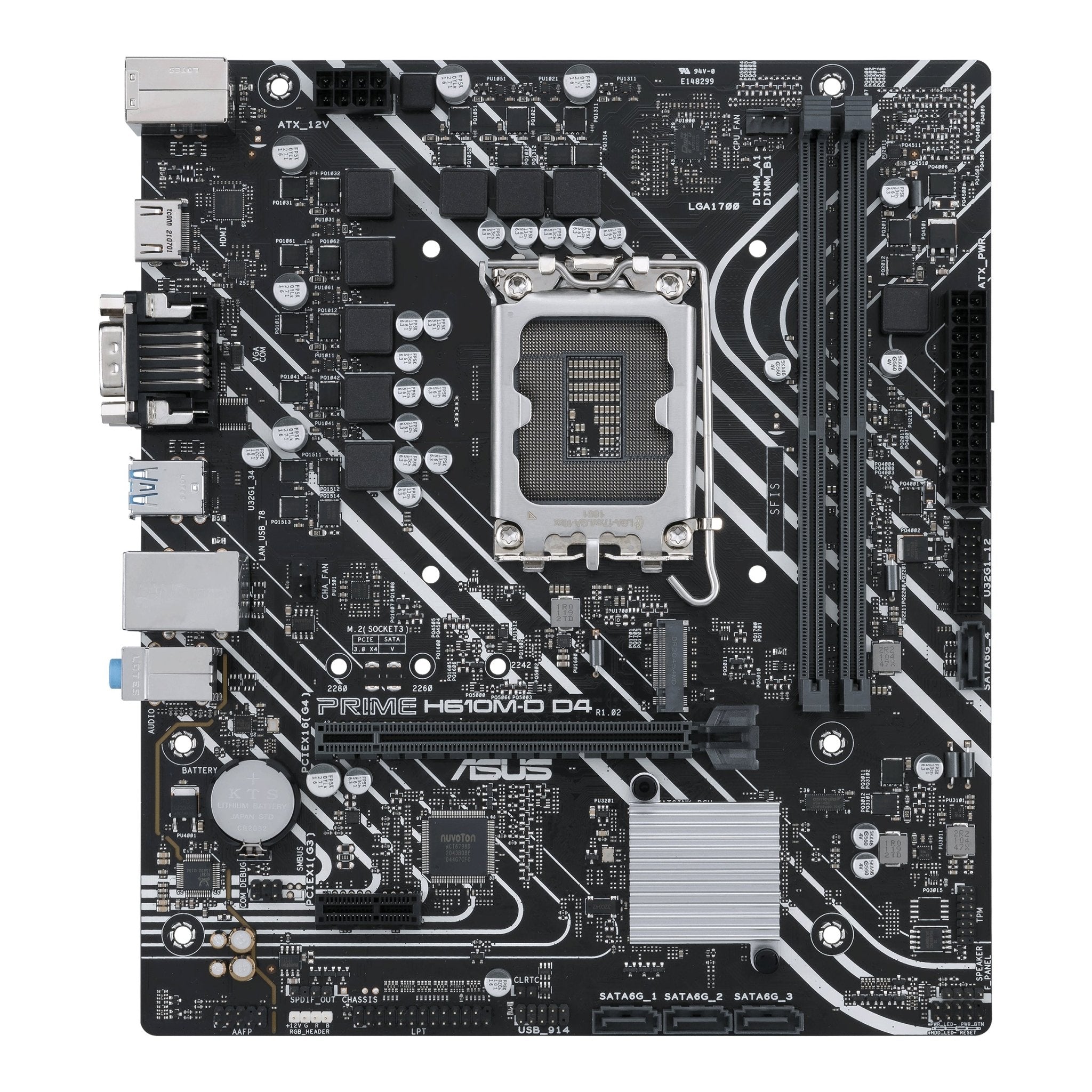 Asus Prime H610m-d D4 (matx, H610, Lga 1700, Ddr4) - Bundkort - Geekd.dk
