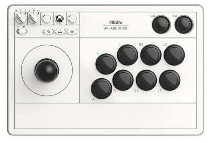 8bitdo Arcade Stick Xbox & Pc - Hvid Controller - Geekd.dk