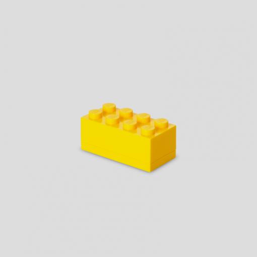 Room Copenhagen Lego Mini Box 8 Yellow - Rc40121732 Madkasse - Geekd.dk