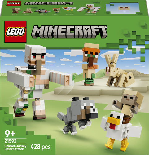 Lego - Minecraft - Chicken Jockey Desert Attack - Geekd.dk