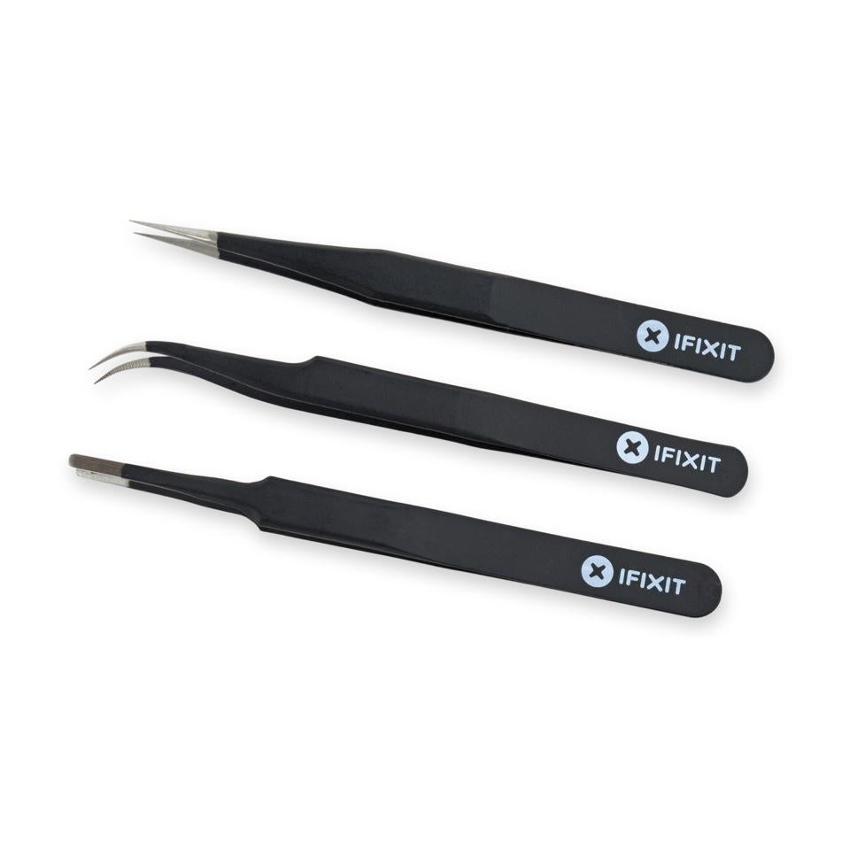 Ifixit Precision Tweezer Set Pro - Set Of 3 Precision Tweezers Værktøj - Geekd.dk