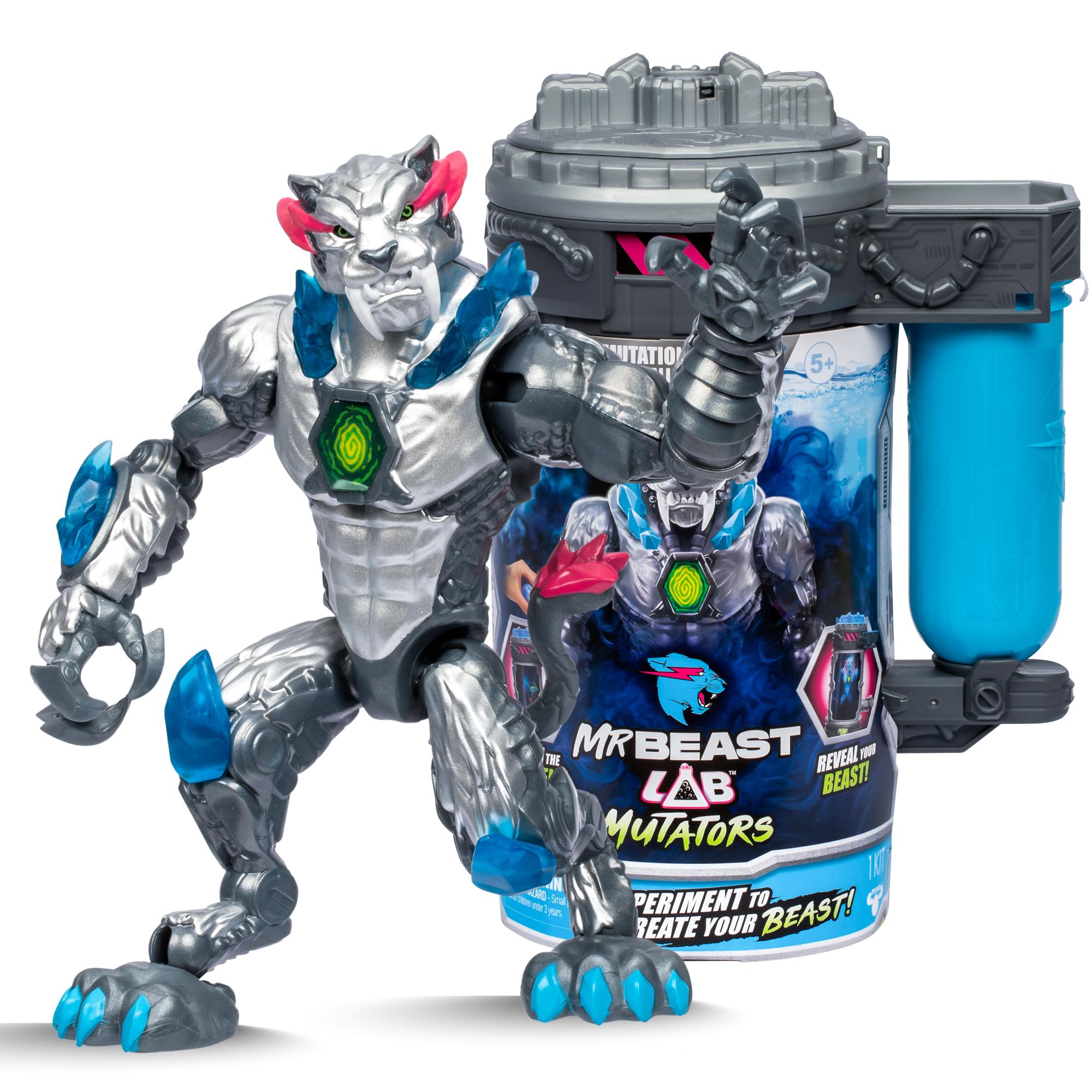 Mr. Beast Lab - Mutator Action Figs -metalic Panther Figur - Geekd.dk
