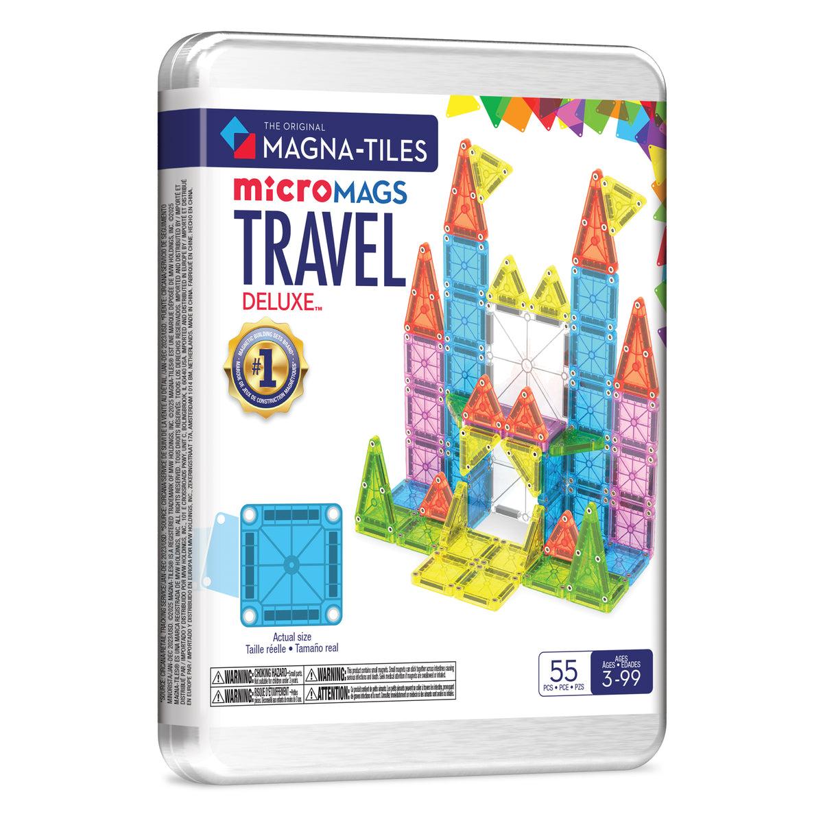 Magna-tiles Travel Set Deluxe  -  Magnetisk Byggesæt - Geekd.dk