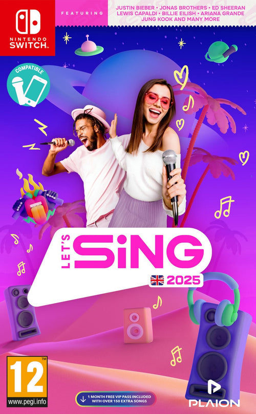 Letâs Sing 2025 Musikspil - Nintendo Switch Nintendo Switch Spil - Geekd.dk