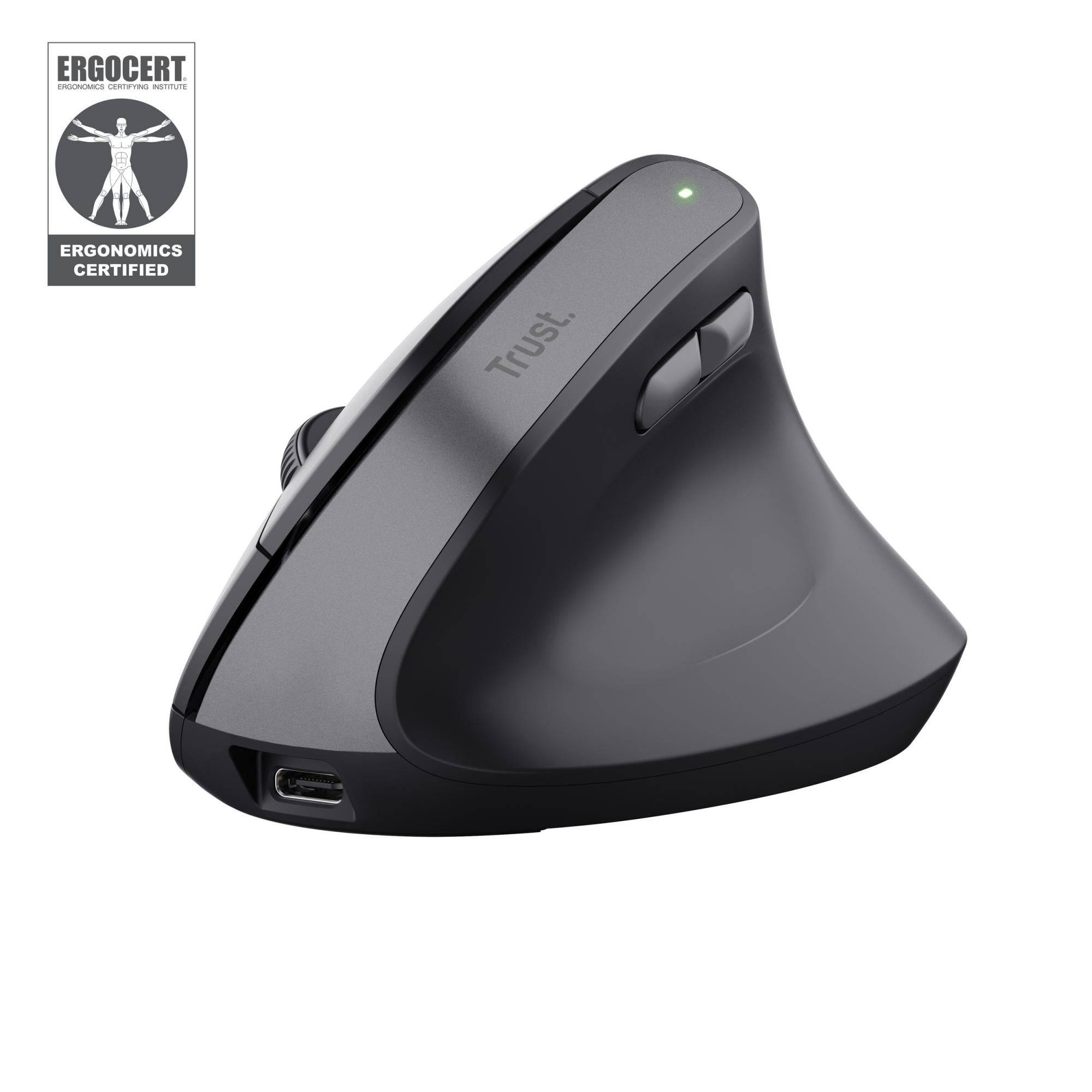 Trust Bayo Ii Ergo Wireless Mouse - Black Mus - Geekd.dk