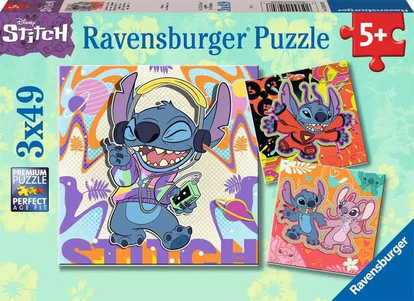 Ravensburger Disney Stitch 3x49  -  Puslespil - Geekd.dk
