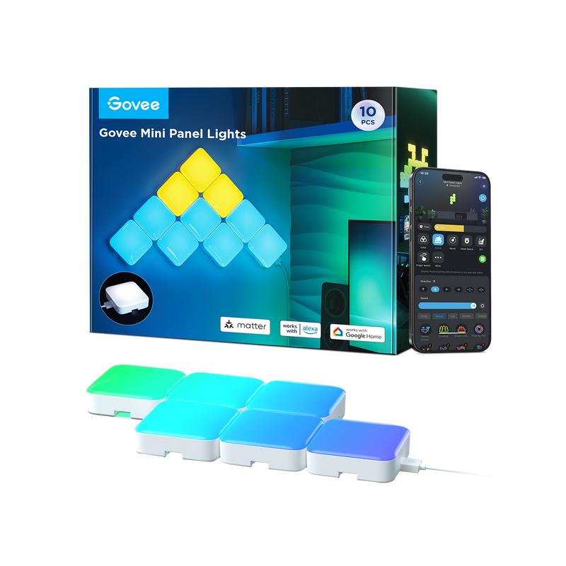 Govee Mini Led Lyspaneler Wifi/bluetooth (6 Stk) - Geekd.dk