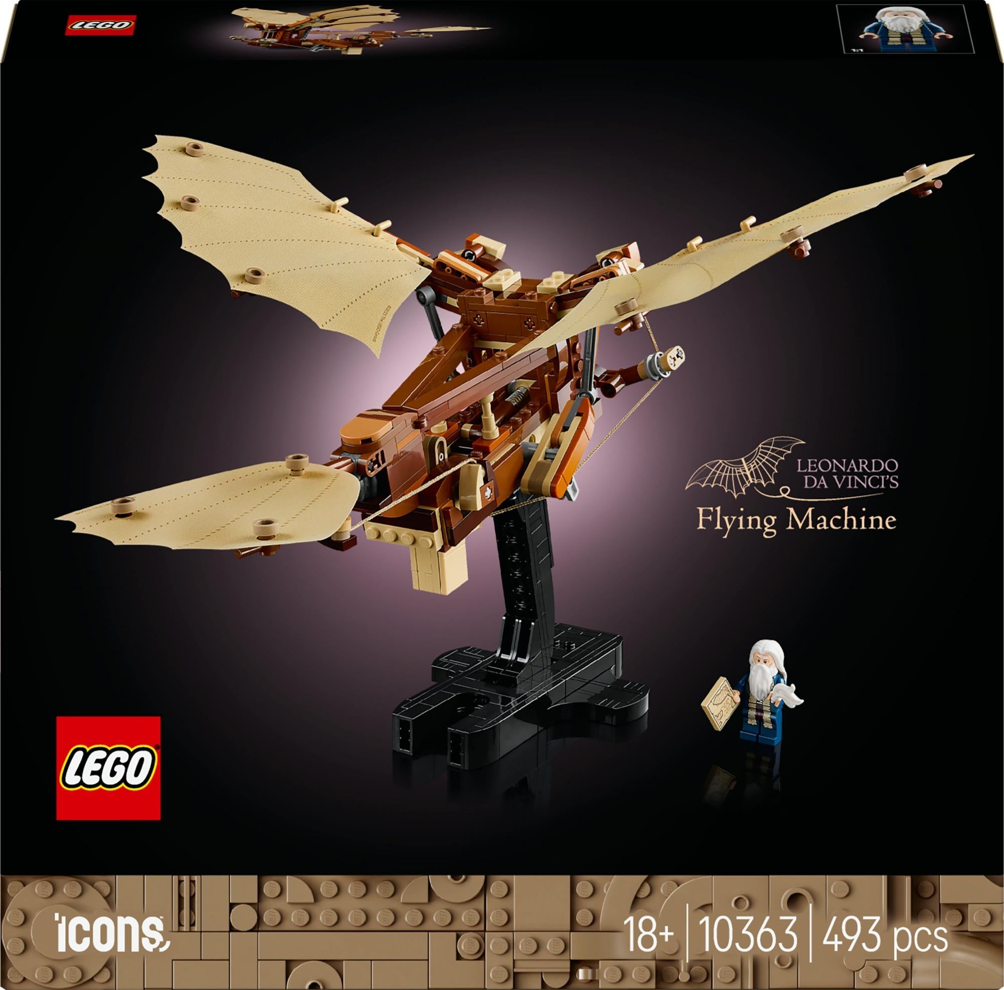Lego 10363 Icons Leonardo Da Vinci's Flying Machine - Geekd.dk