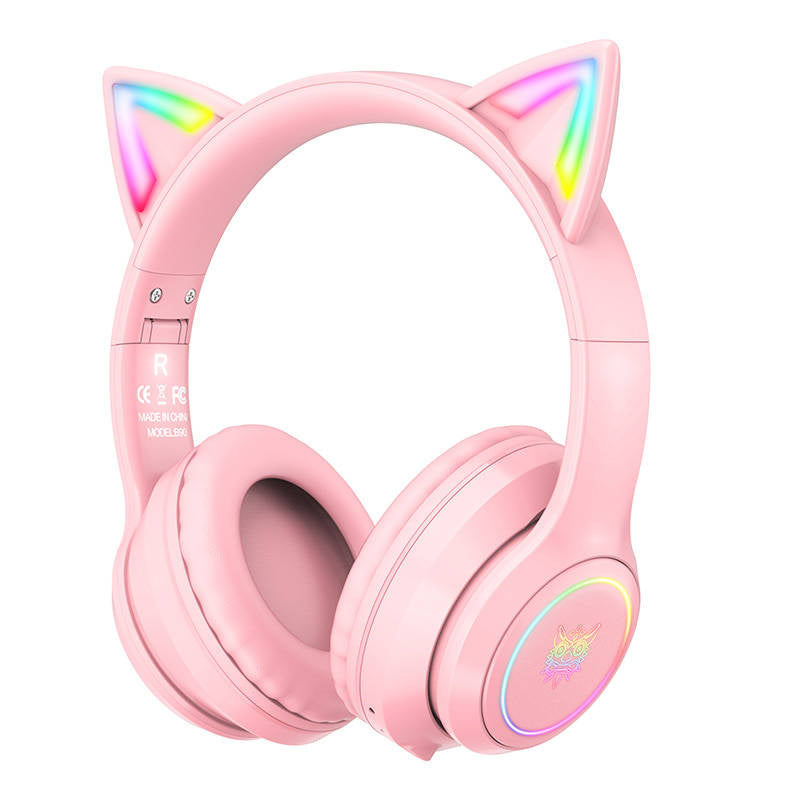 Onikuma B90 Trådløse Hovedtelefoner Med Katteører Headset - Geekd.dk