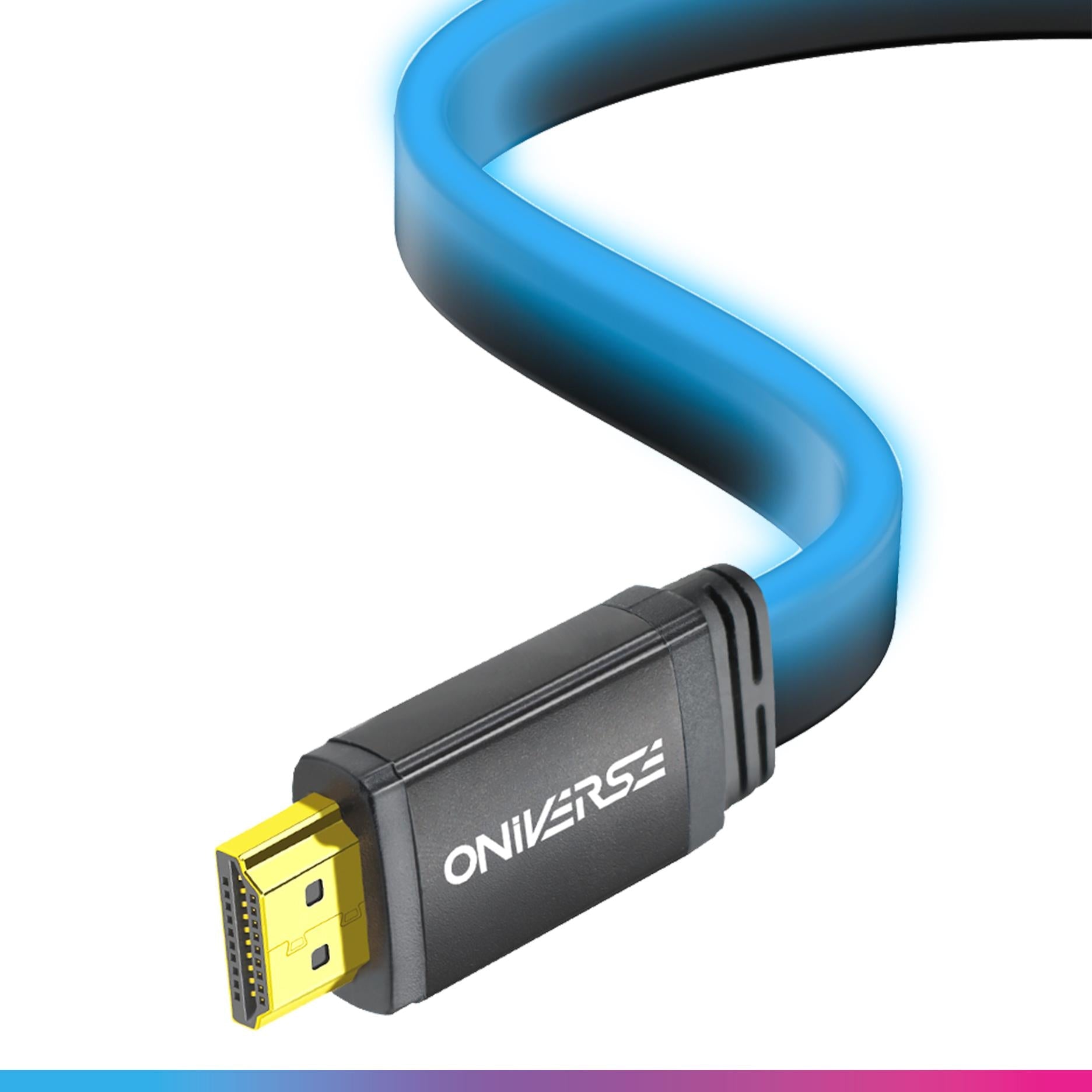 Oniverse - Hdmi Led Cable 8k - Blue Konsol Tilbehør - Geekd.dk