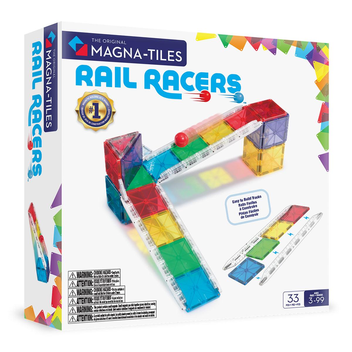 Magna-tiles Small Rail Racer  -  Magnetisk Byggesæt - Geekd.dk