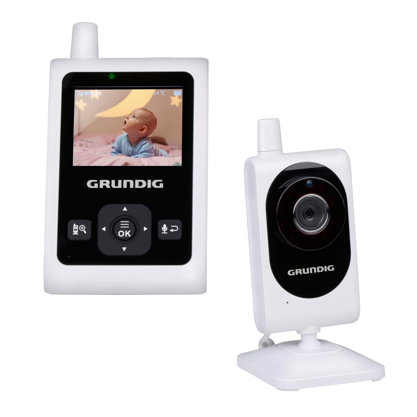 Babyalarm Med Kamera 2,4  Trådløs Baby Monitor Med Nattesyn Og Talk-back