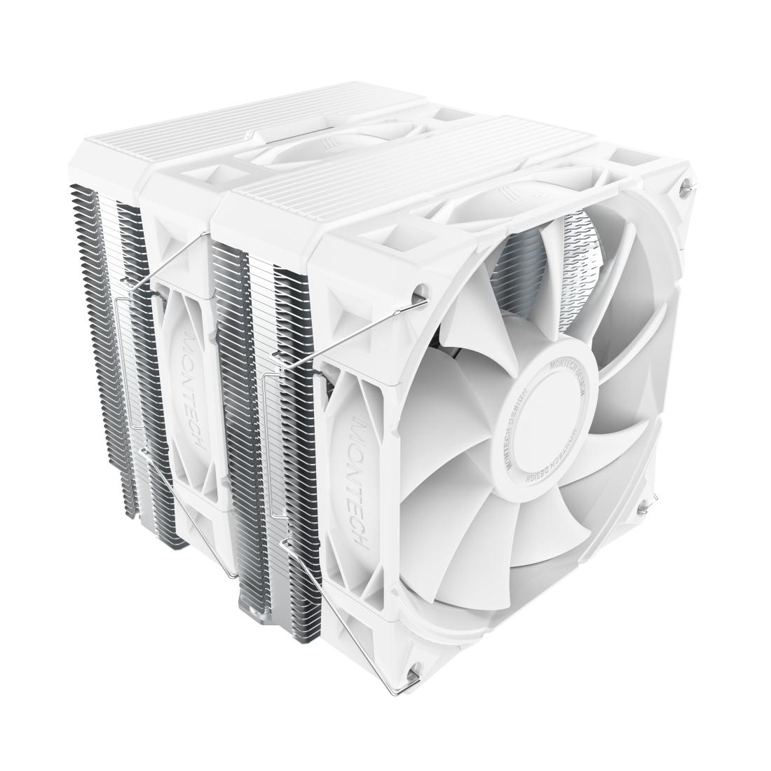 Montech Nx600, Dual Tower, 6 Hp Cpu Cooler, White Cpu Køler - Geekd.dk