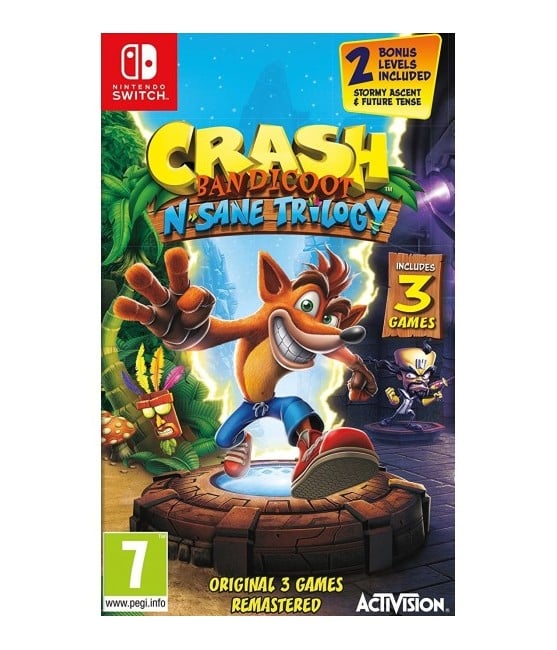 Crash Bandicoot - N'sane Trilogy Remastered Nintendo Switch Spil - Geekd.dk