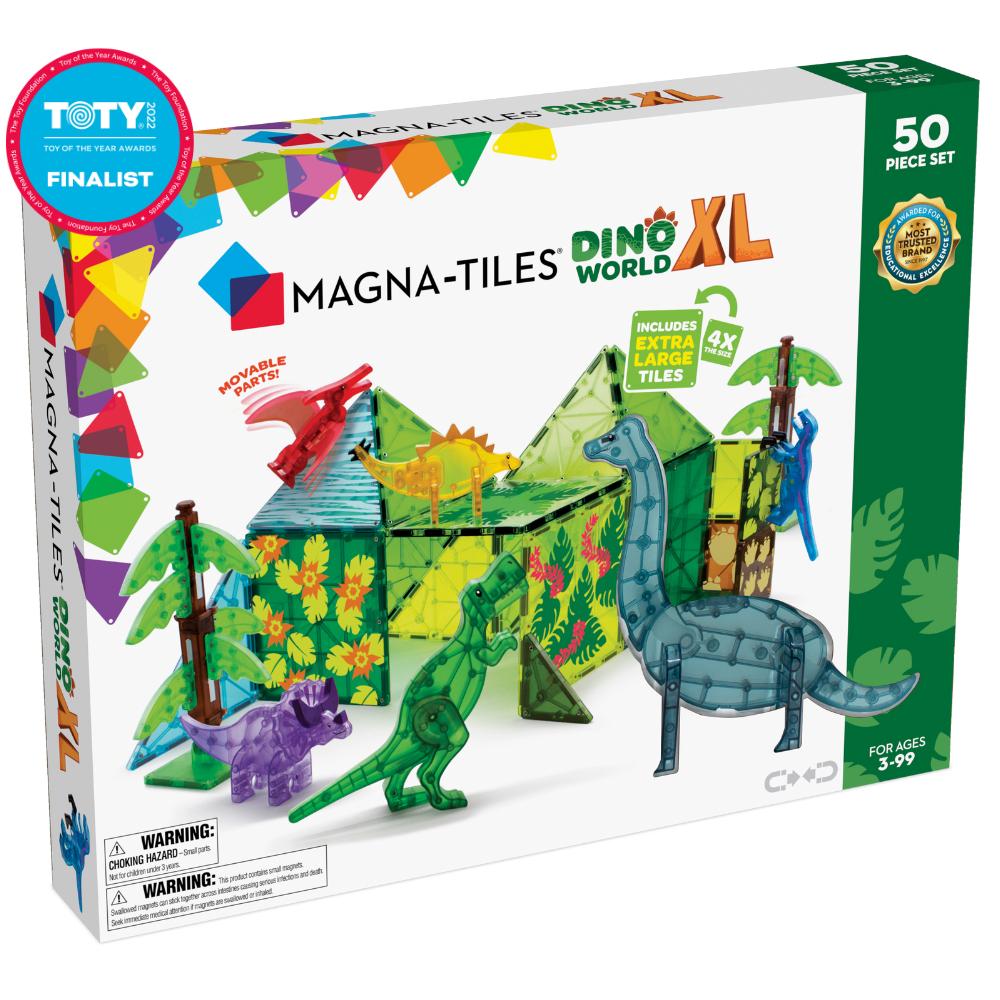 Magna-tiles Dino World Xl  -  Magnetisk Byggesæt - Geekd.dk