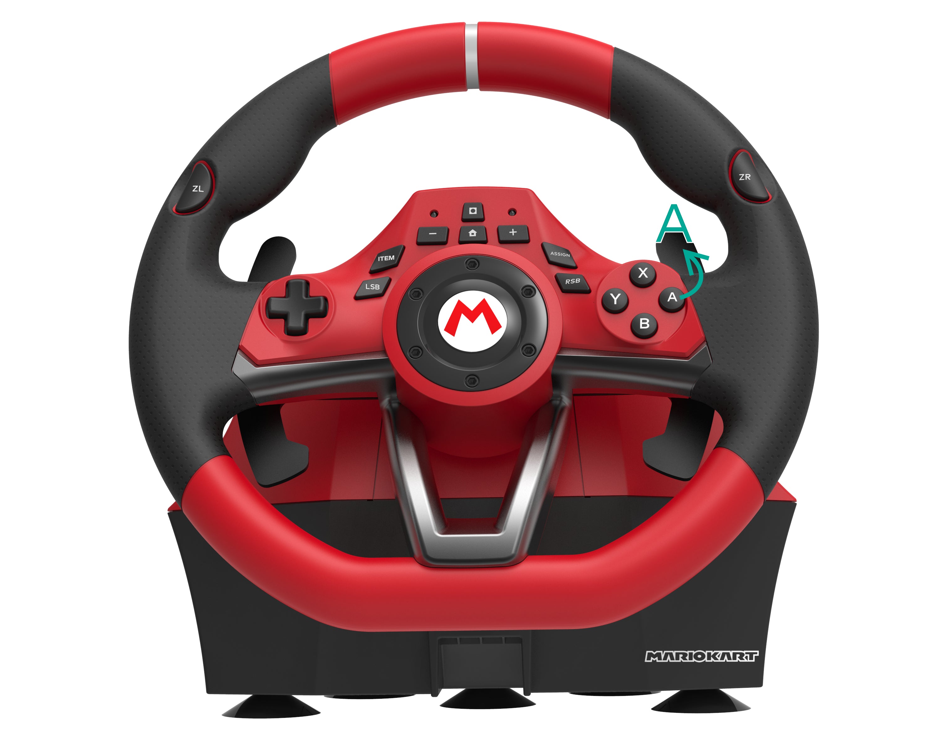 Hori - Switch Mario Kart Racing Wheel Pro Deluxe Rat/pedal - Geekd.dk