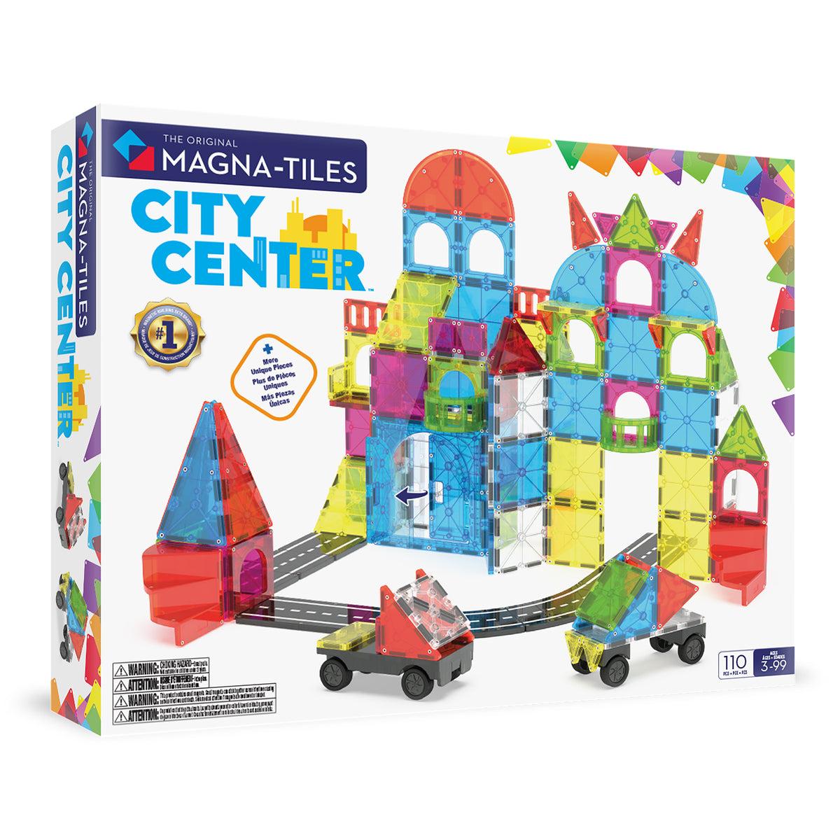 Magna-tiles City Center  -  Magnetisk Byggesæt - Geekd.dk