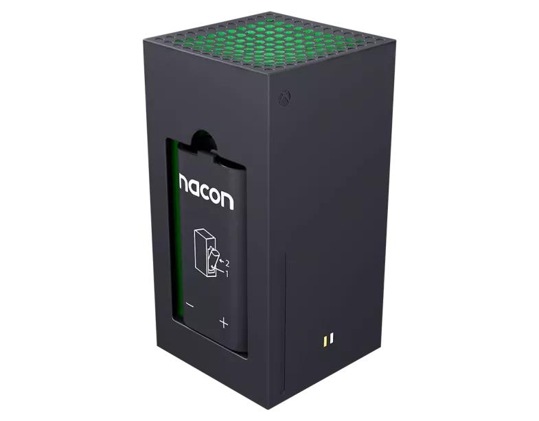 Nacon Xbox Dual Charger Box  -  Official License / Sort Konsol Tilbehør - Geekd.dk