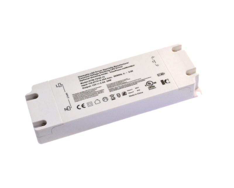 Triac 12v Dc Led Driver, 30watt, Dæmpbar - Otm-td30