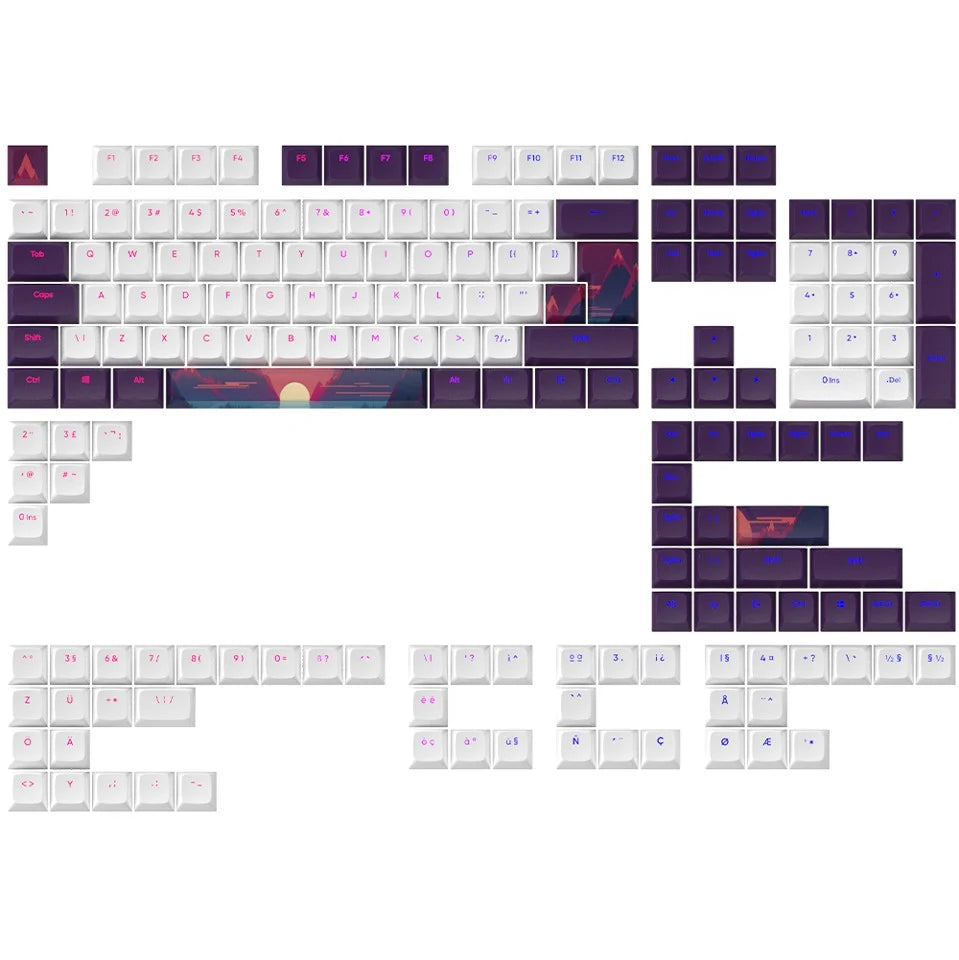 Dark Project - Keycaps Sets - Sunrise - Geekd.dk