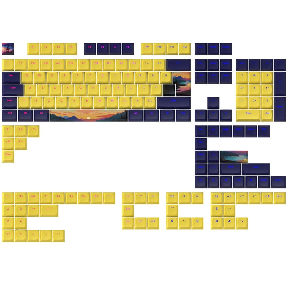 Dark Project - Keycaps Sets - Sunset - Geekd.dk