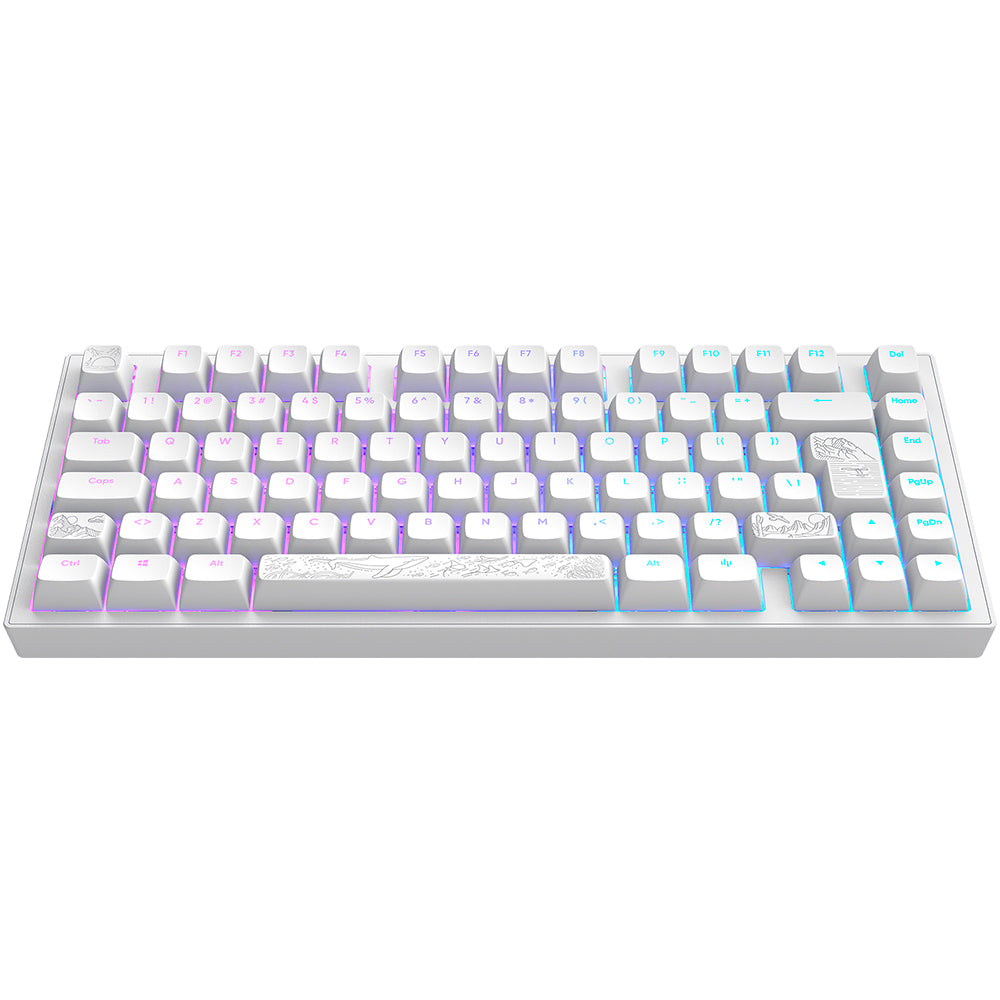 Dark Project - Nostra Hvid 81 Rgb Tastatur - Geekd.dk