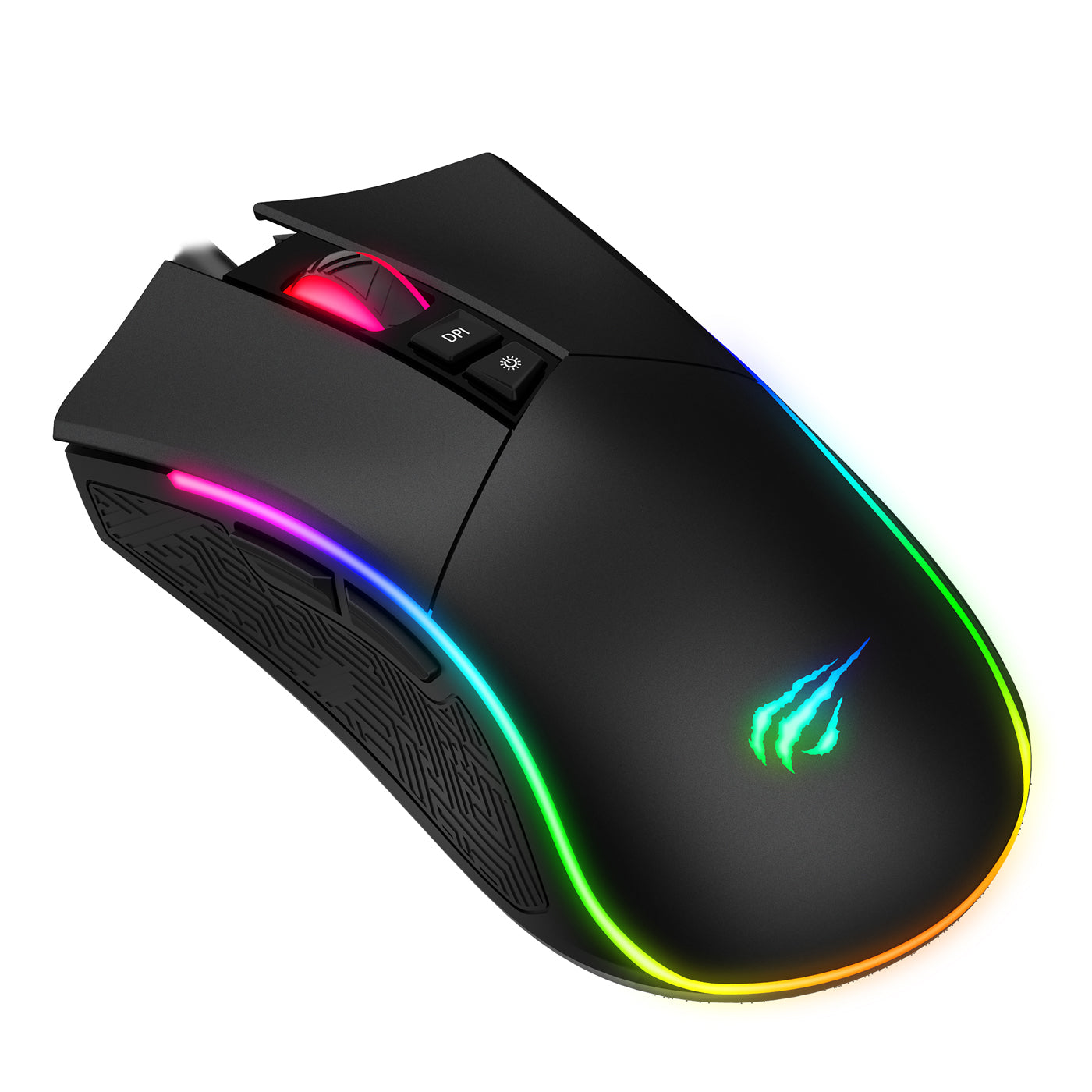 Gaming Mouse Havit Gamenote Ms1001s Rgb 800-4800 Dpi Mus - Geekd.dk