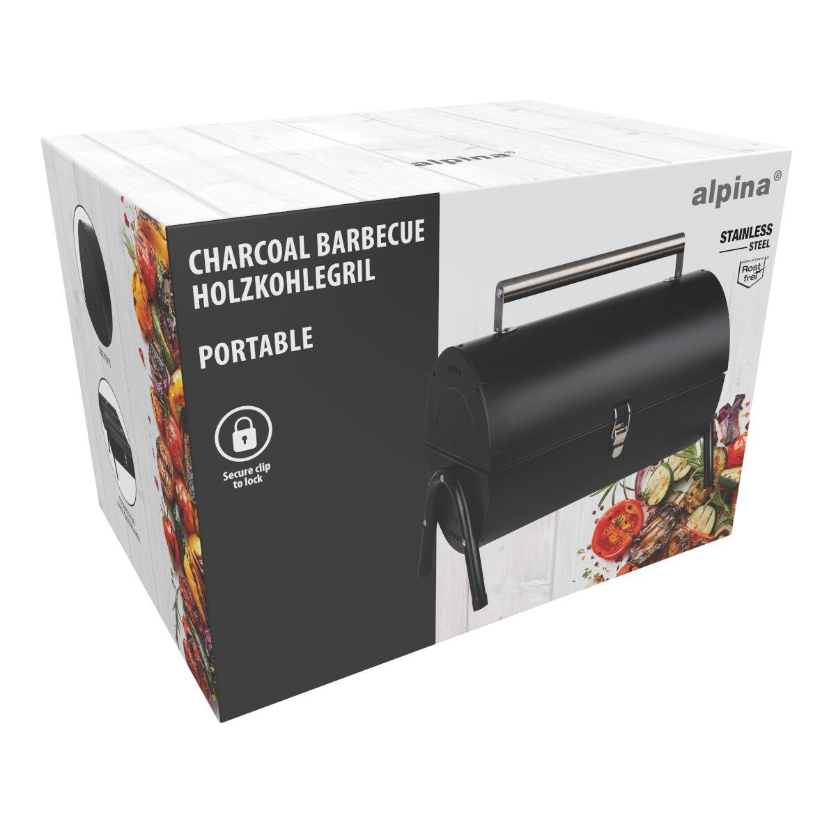 Alpina Mini Kulgrill  Kompakt Bbq Til Altan, Have Og Camping