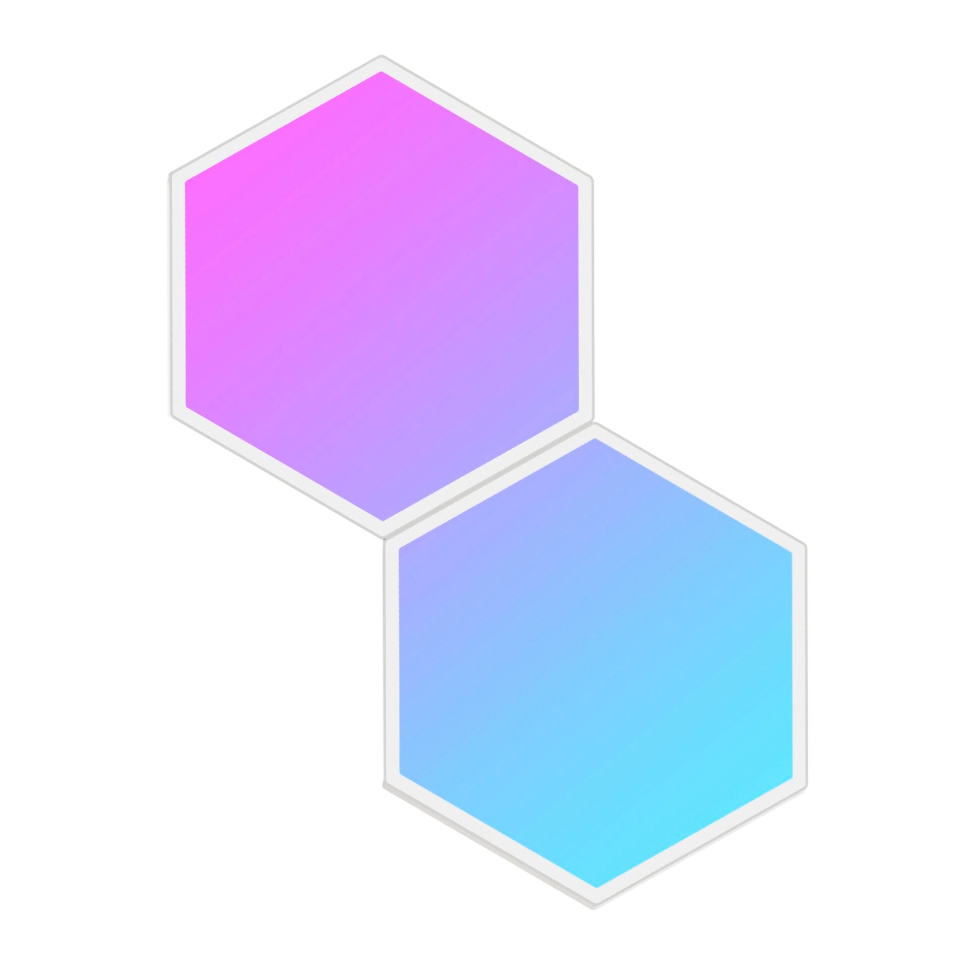 Govee Glide Hexa Lys Paneler - Udvidelsespakke (2 Paneler) Led Lys - Geekd.dk