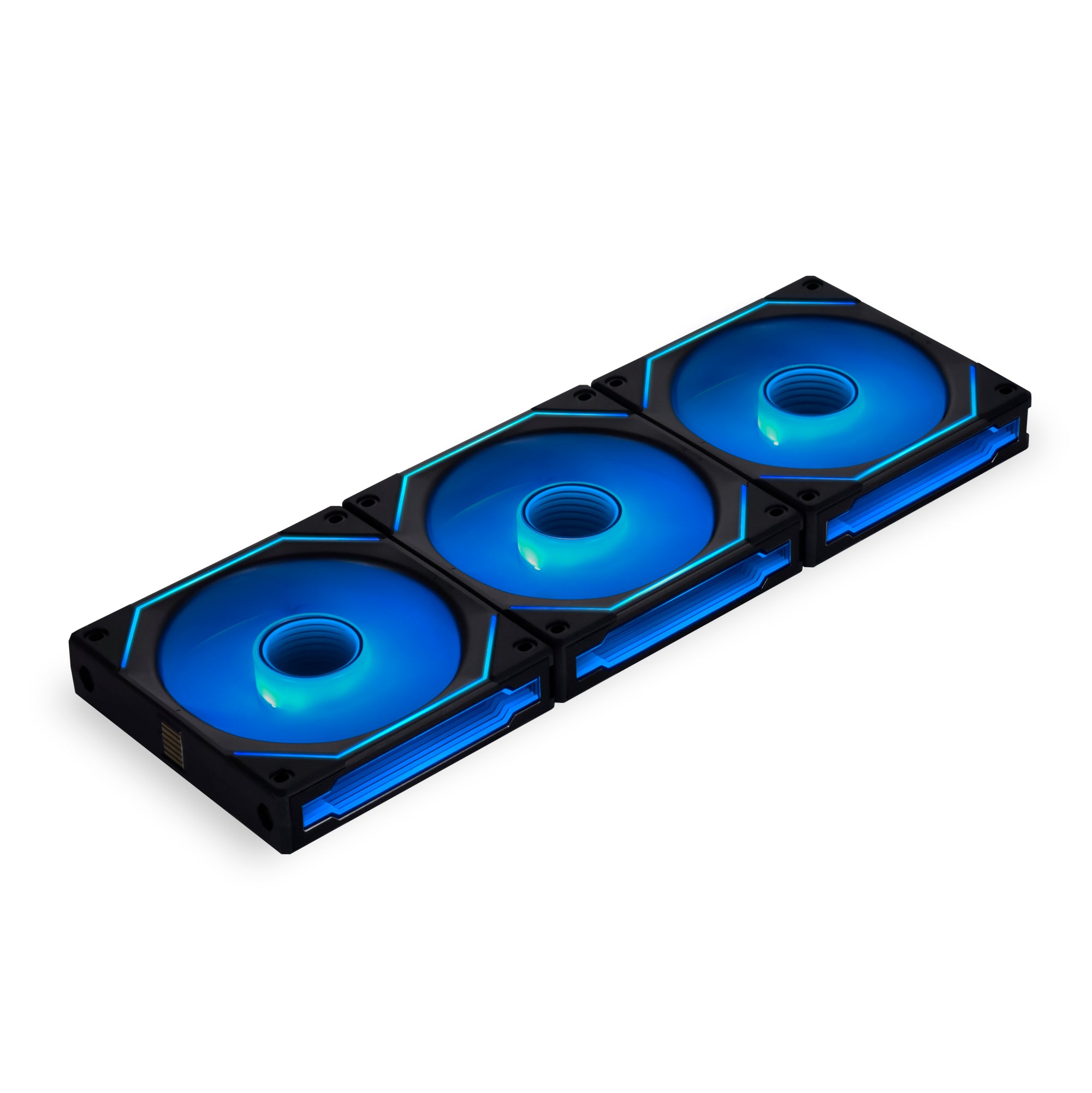 Lian Li Uni Fan Sl Infinity Pwm Sort 3 Pack - 120mm - Infinity Rgb - Controller Inkluderet Kabinet Blæser - Geekd.dk