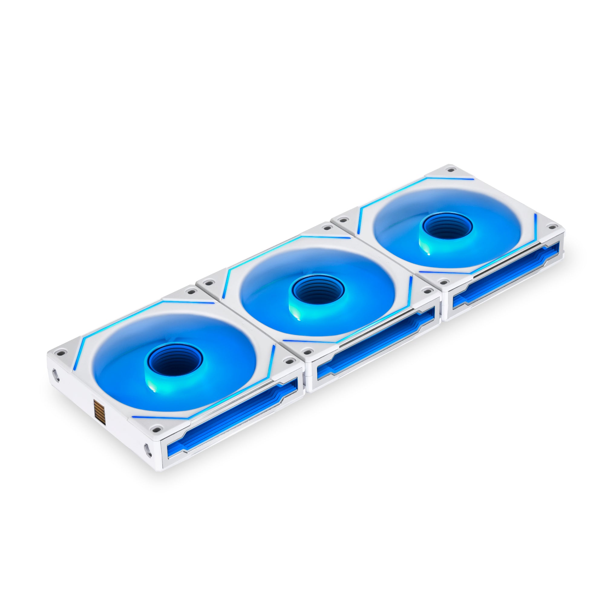 Lian Li Uni Fan Sl Infinity Pwm Hvid 3 Pack - 120mm - Infinity Rgb - Controller Inkluderet Kabinet Blæser - Geekd.dk