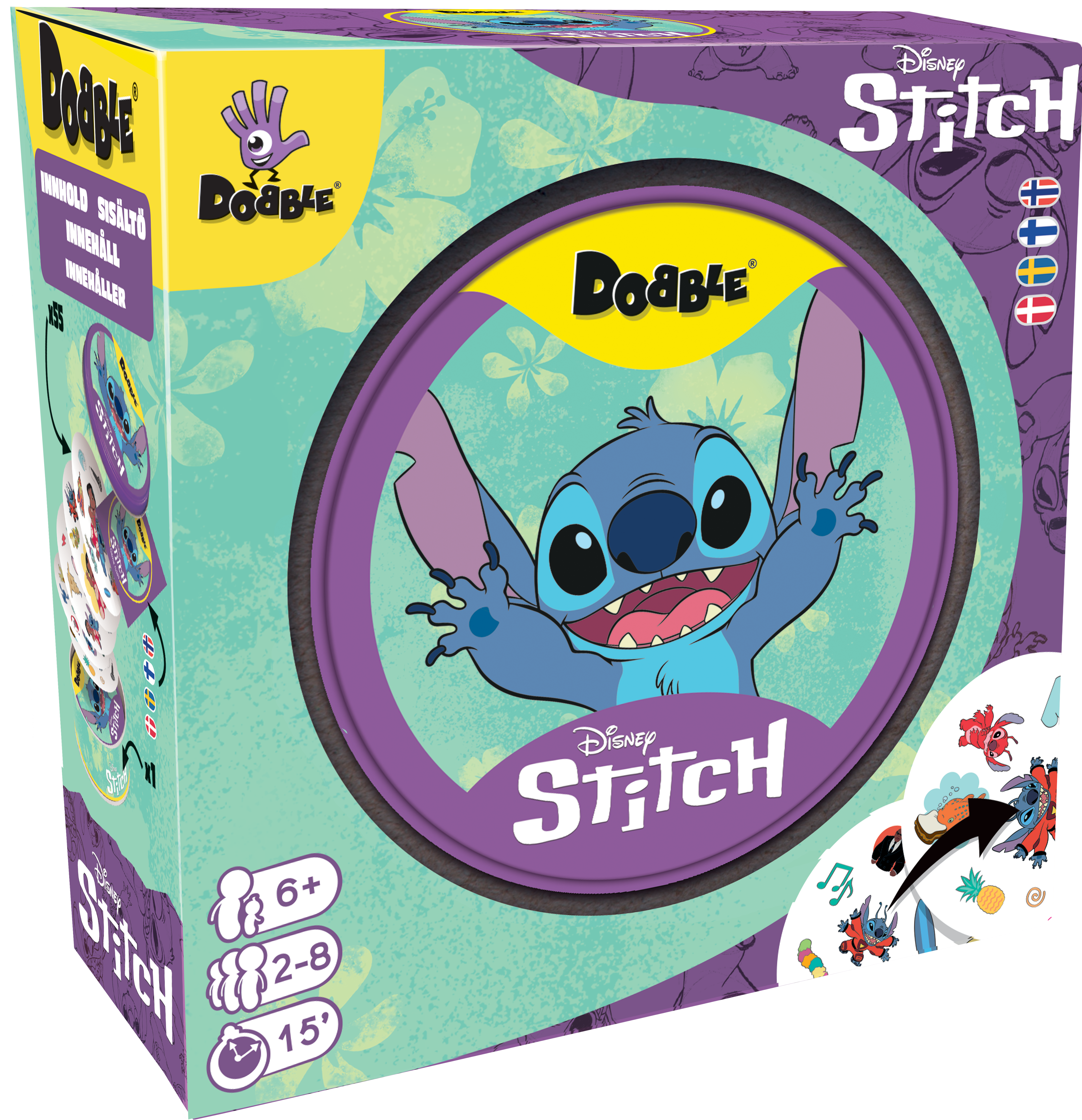Dobble  -  Stitch (nordic) Brætspil - Geekd.dk