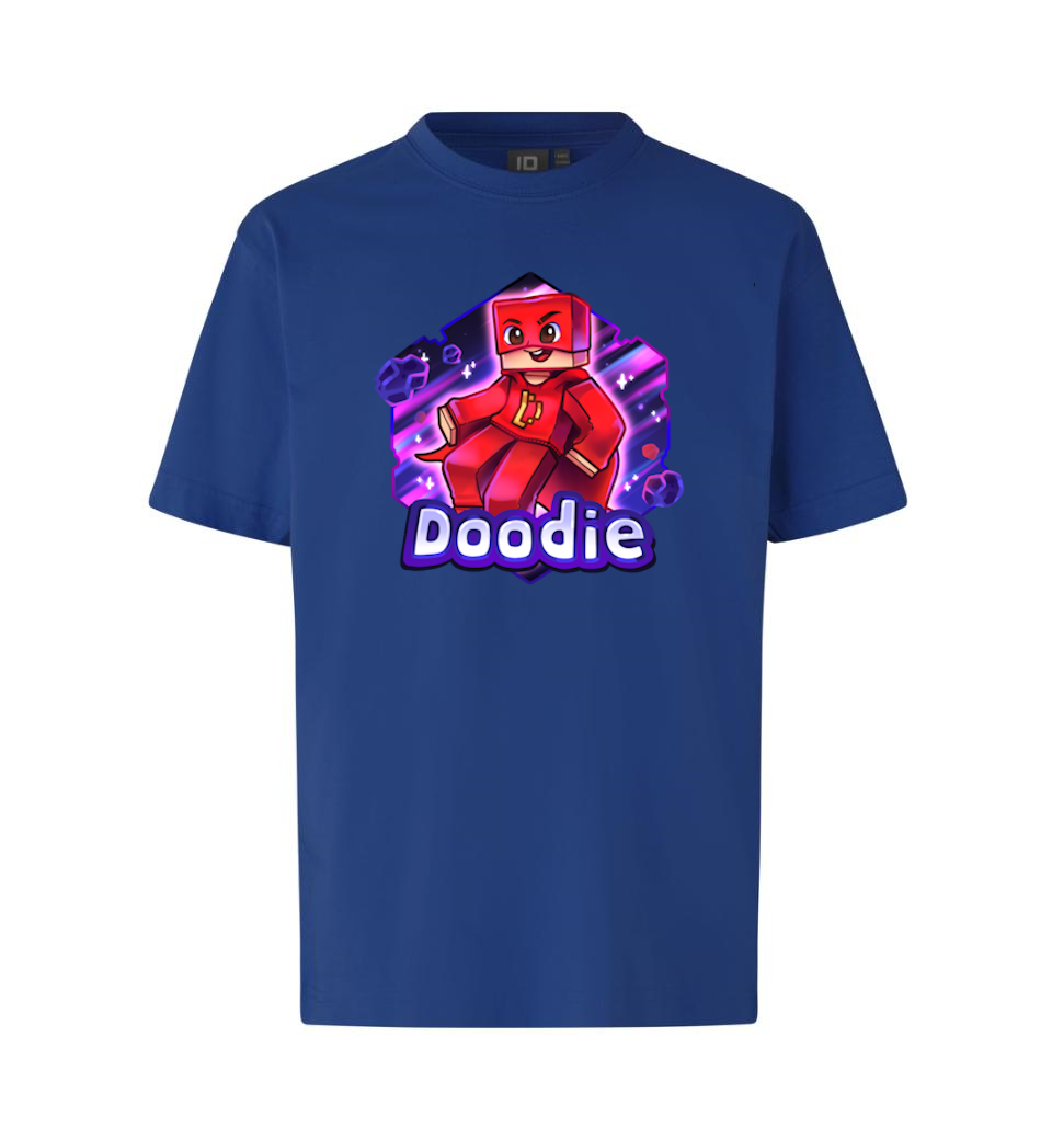Doodie Tee - Blå T-shirt - Geekd.dk