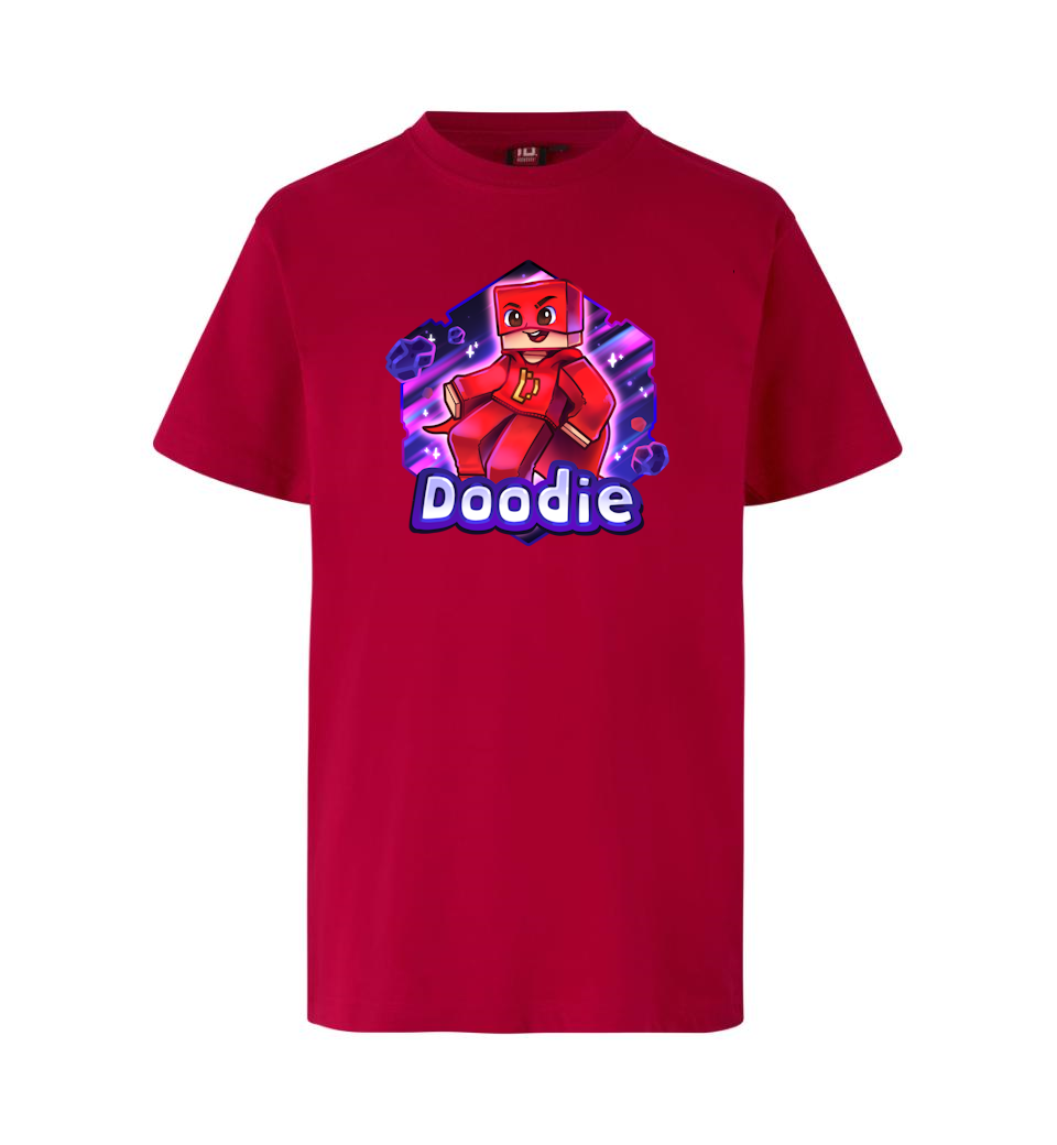 Doodie Tee - Rød T-shirt - Geekd.dk