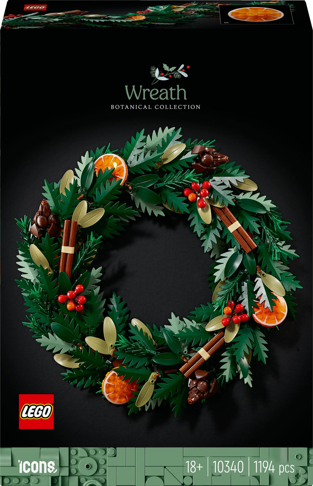 Lego 10340 Icons Christmas Wreath - Geekd.dk
