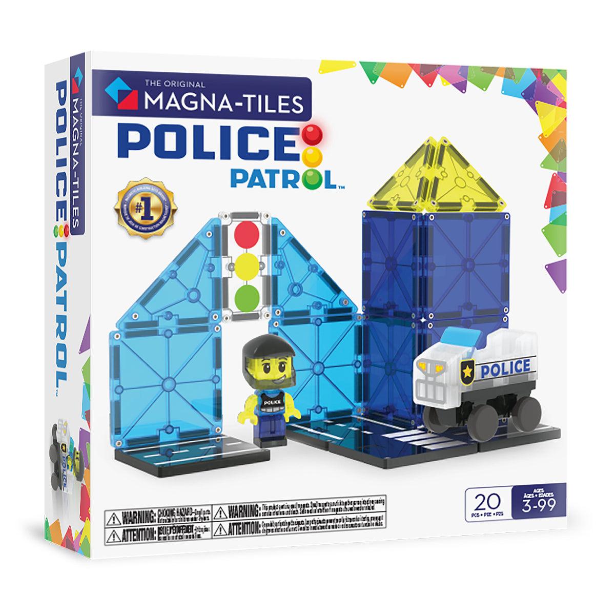 Magna-tiles Police Patrol  -  Magnetisk Byggesæt - Geekd.dk