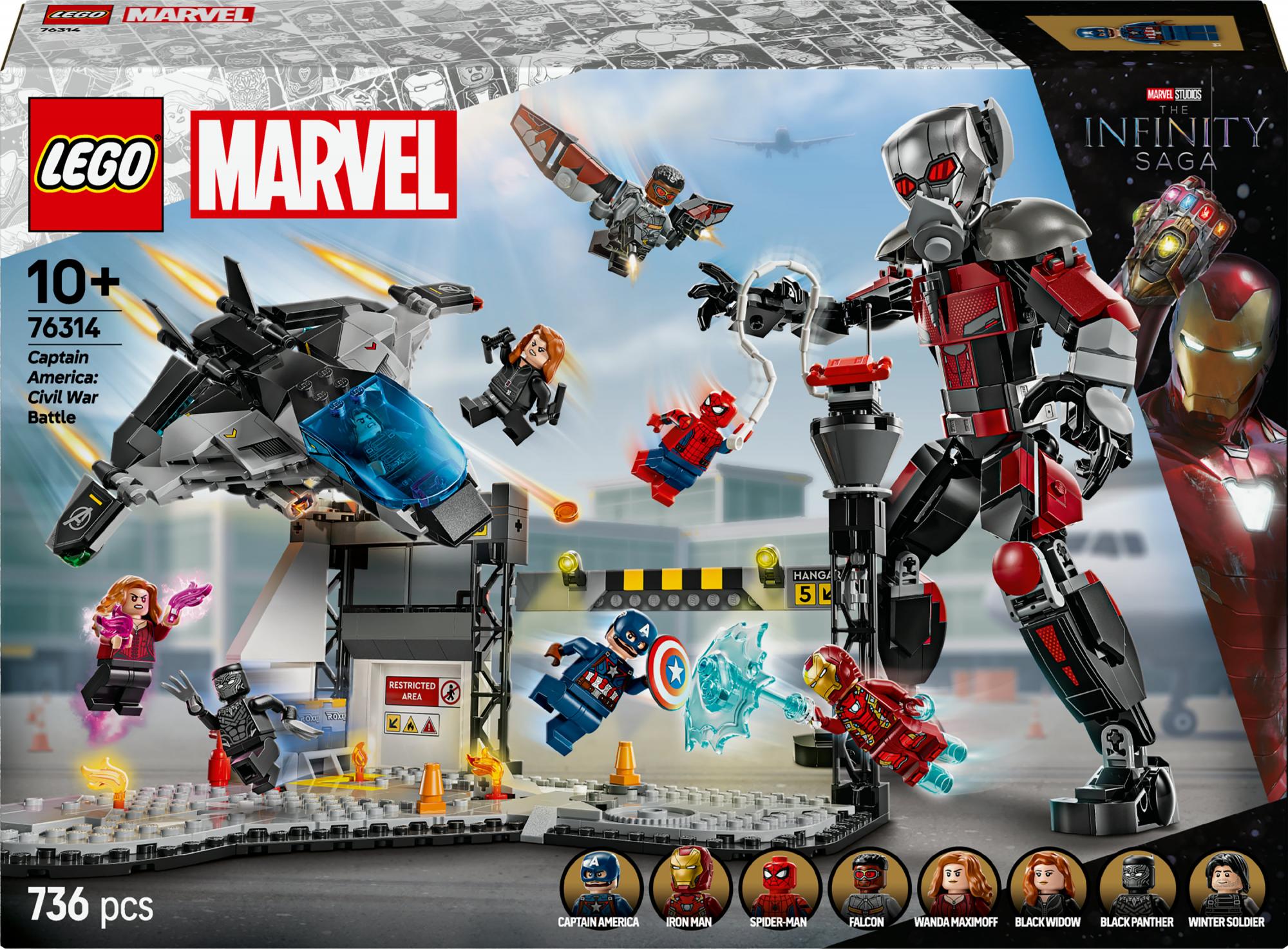Lego 76314 Marvel Super Heroes Captain America: Civil War Action Duel - Geekd.dk