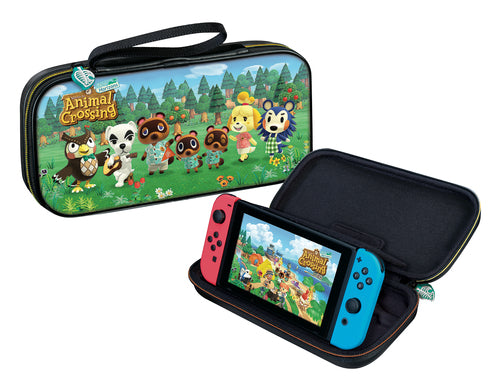 Nacon Game Traveler Deluxe Rejsetaske  -  Animal Crossing Edition Til Nintendo Switch Video Games And Consoles - Nintendo Switch - Accessories - Cases & Storage - Geekd.dk