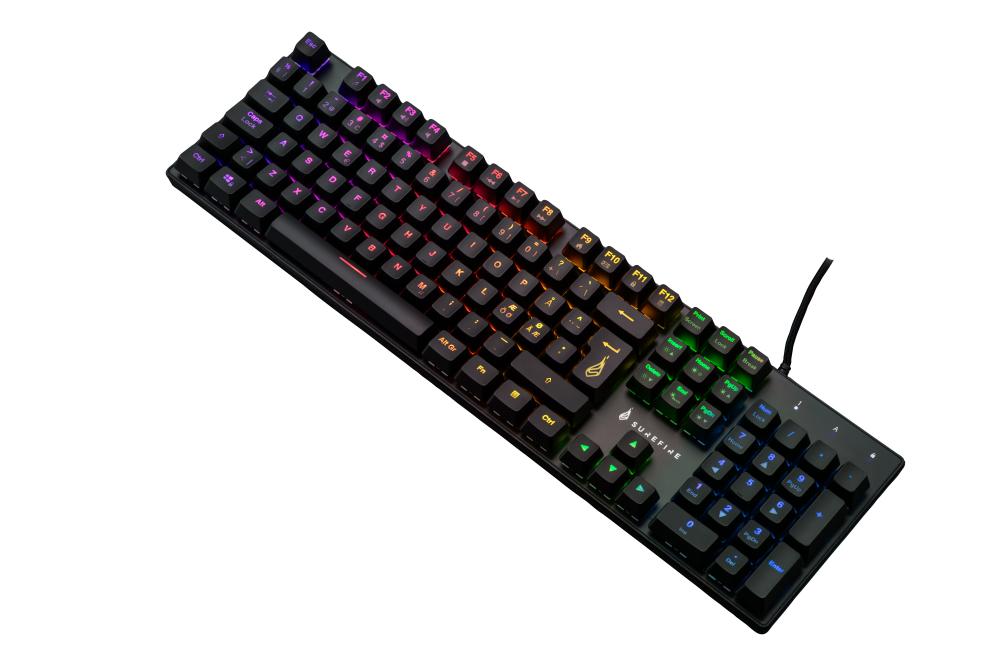 Surefire - Kingpin M2 Mech. Gaming Rgb Tastatur Qwerty Nordic - Geekd.dk
