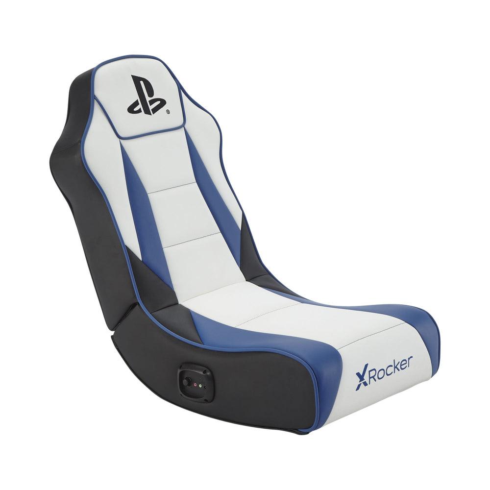 Xrocker Playstation Geist 2.0 Floor Rocker - White And Blue Stol - Geekd.dk
