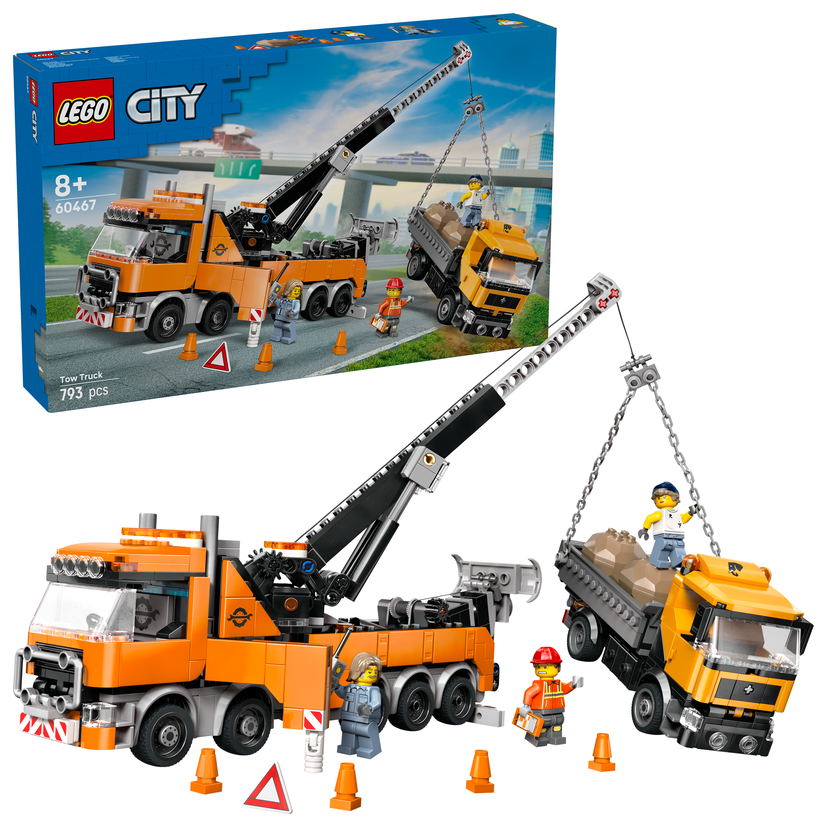 Lego City Stort Bjærgningskøretøj Med Kran - Geekd.dk