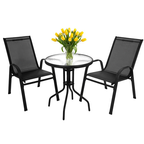 Havemøbelsæt  Bord Og 2 Stole Til Terrasse Og Have
