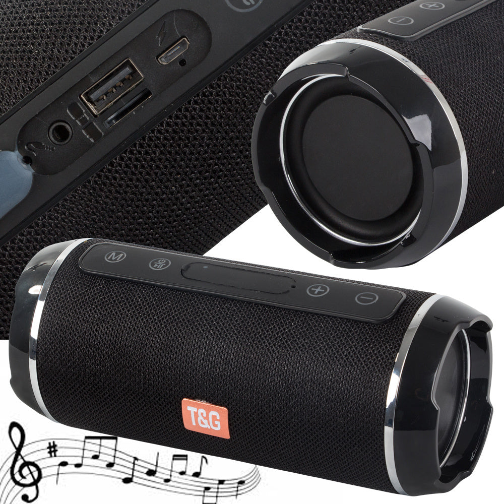 Trådløs Bluetooth Boombox Højttaler Med Usb, Aux & Microsd  Sort