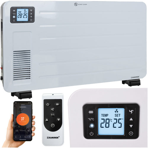El Radiator 2300w Wi-fi, Fjernbetjening Og Turbo Varmefunktion
