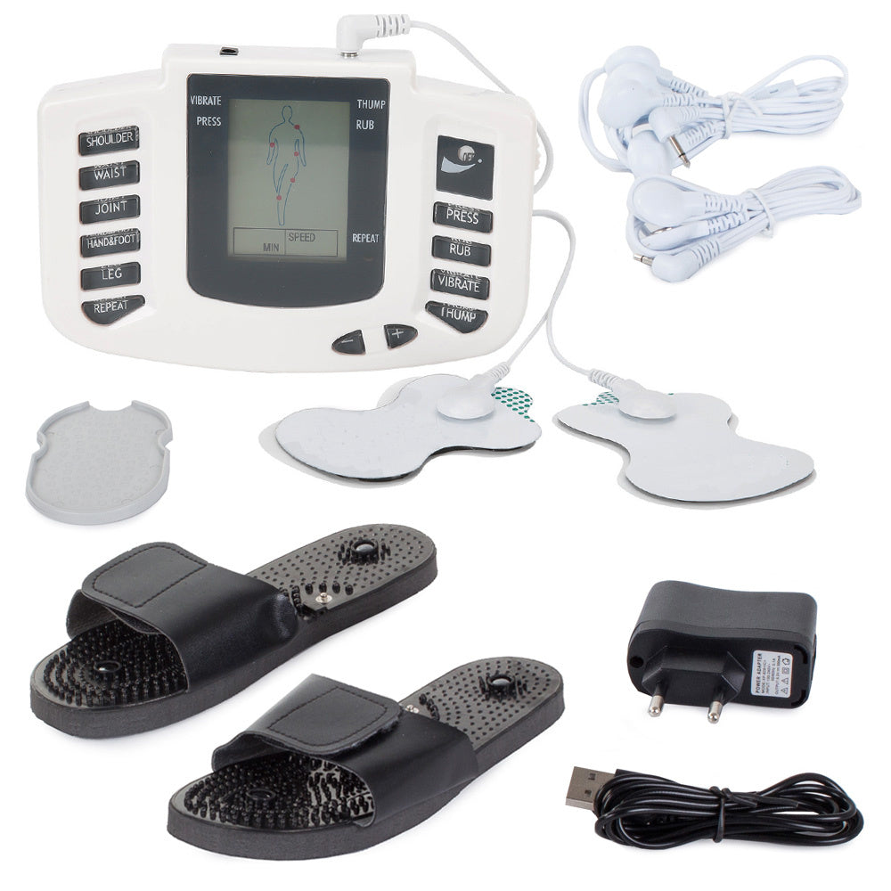 Elektrisk Muskelstimulator & Nerve Massager Med Fodmassage Flip-flops
