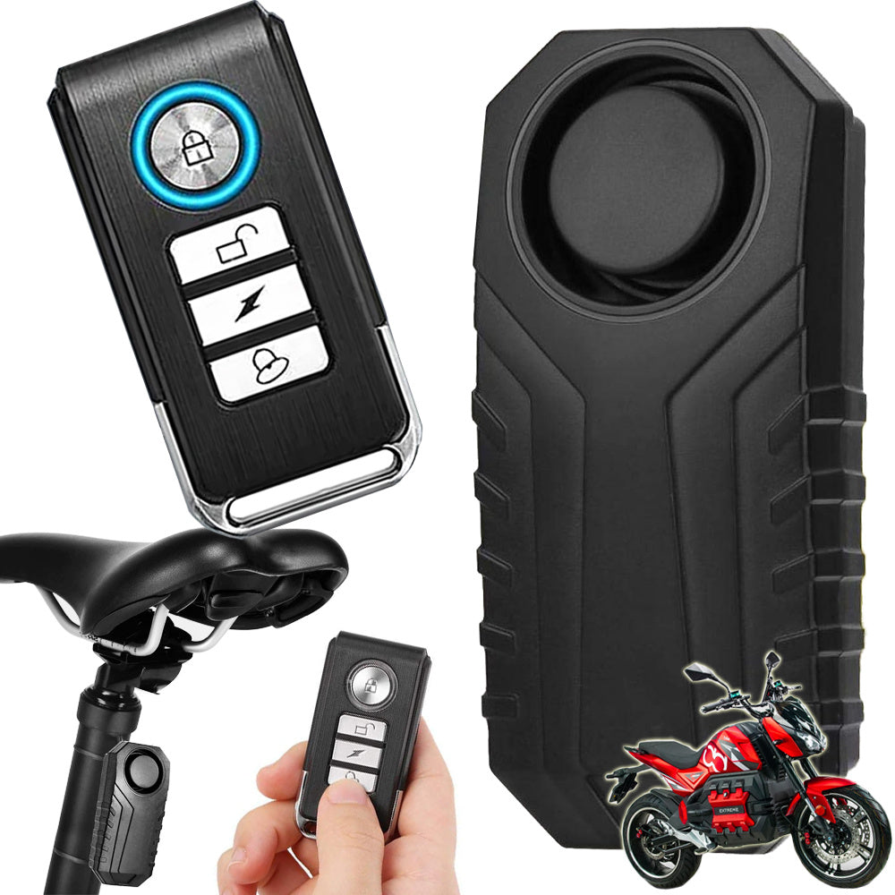 Cykel- Og Motorcykelalarm - Tyverisikring Med Fjernbetjening