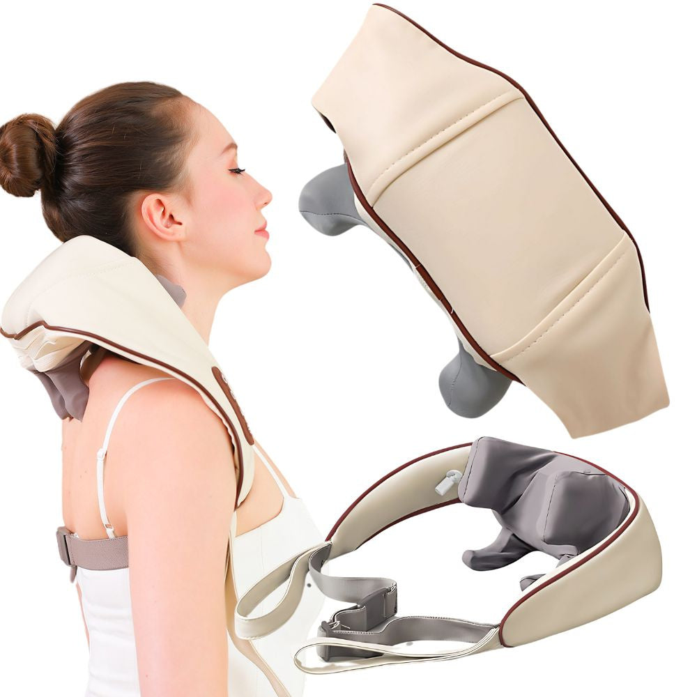 Trådløs Nakkemassager Med Varme  Afslapning I Hverdagen