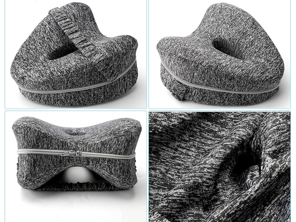 Knæpude Med Memory Foam  Ergonomisk Benpude Til Bedre Søvn
